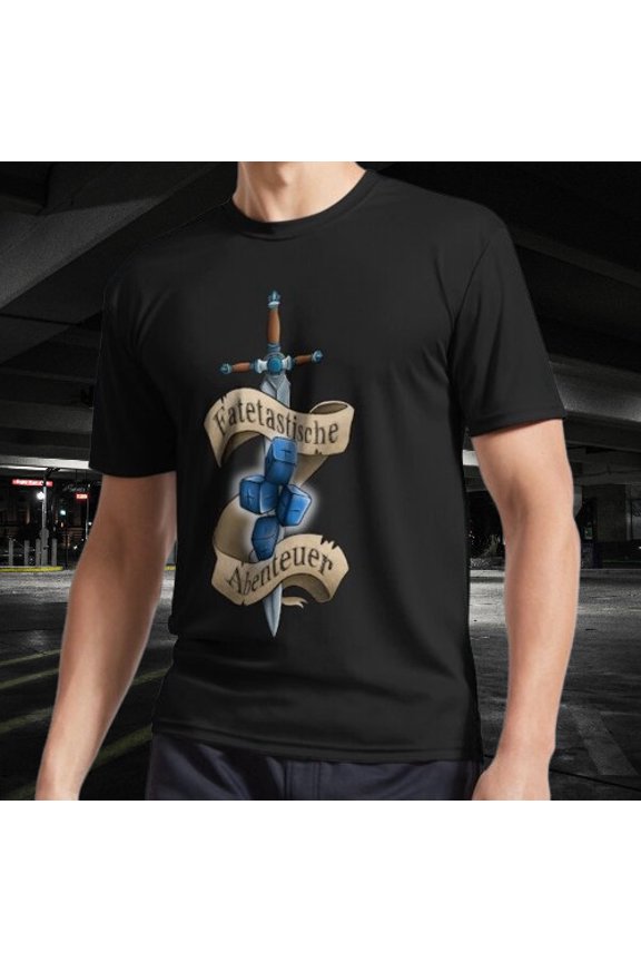 Server logo FATEtastic Adventures Logo T-Shirt Funny Size Mode American T-shirt