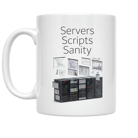 Servers Scripts Sanity Design - System Administrator - 11 oz Ceramic Coffee Mug