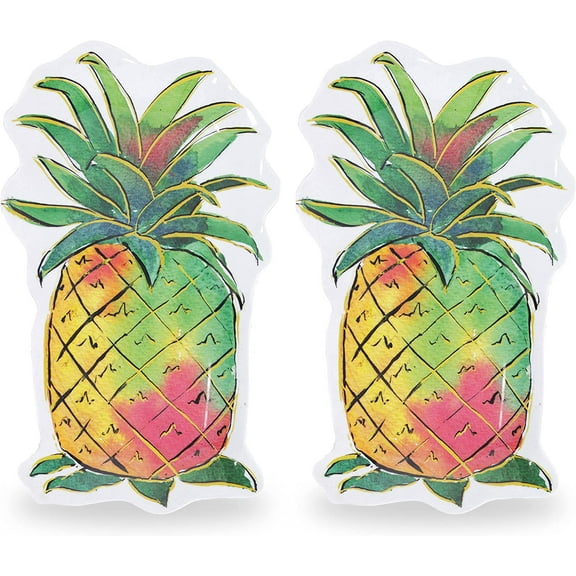 Servette Home 15' Pineapple Melamine Ellipse Trays - Set of 2