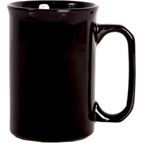 Servette Home Black Ceramic Coffee Mug Black 12 fl oz Cup for Tea