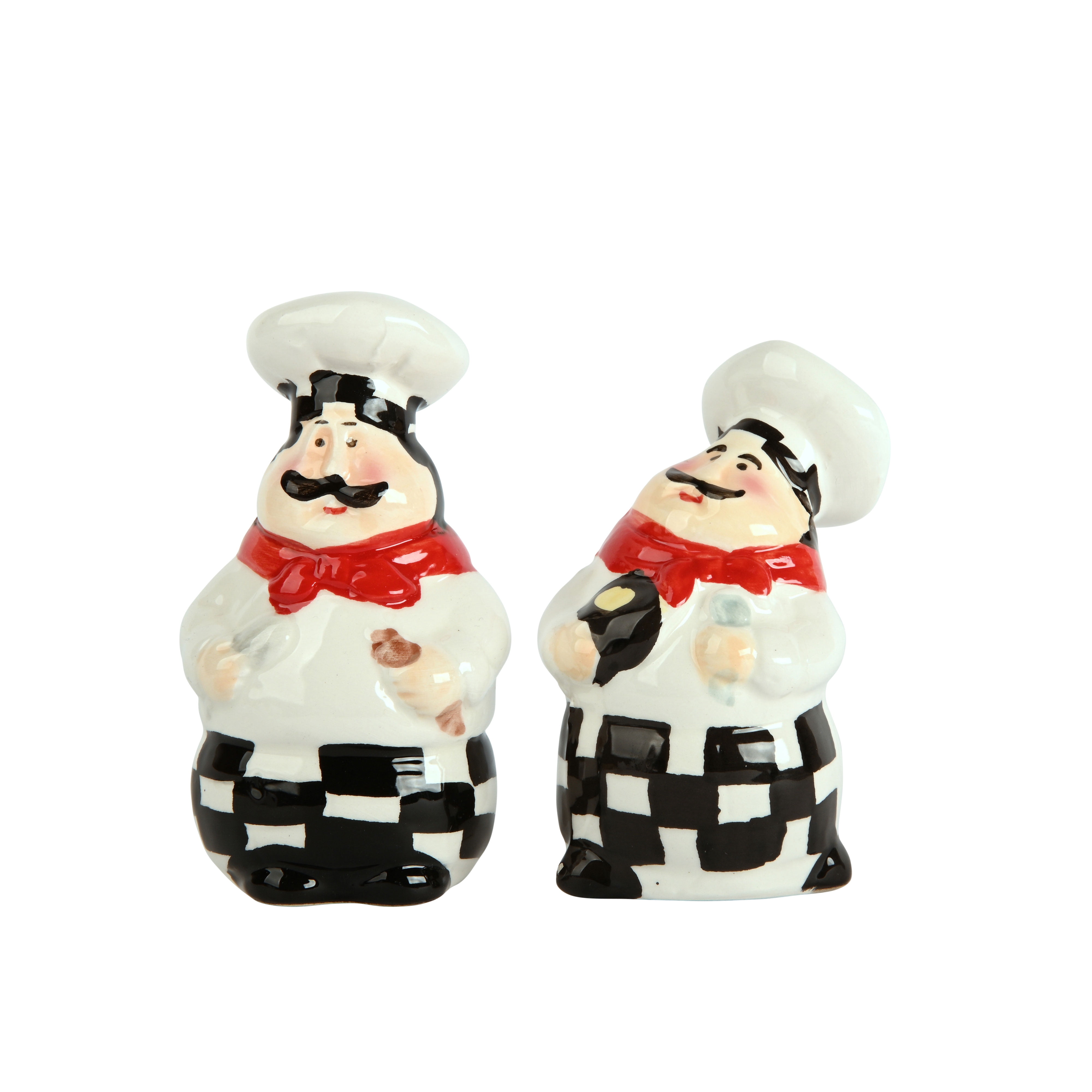 Chef Salt and Pepper Shakers Set Ceramic Kitchen Décor - Walmart.com