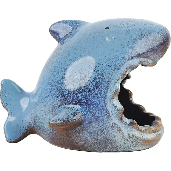 Servette Home Cute Sponge Holder for Home Decor Scrubby Shark Sponge Holder 6.57 Lx6.5 W x6.3H