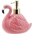 thumbnail image 1 of Servette Home Durable Pink Flamingo Soap Dispenser with Pump for Bathroom or Kitchen Sink, 1 of 5
