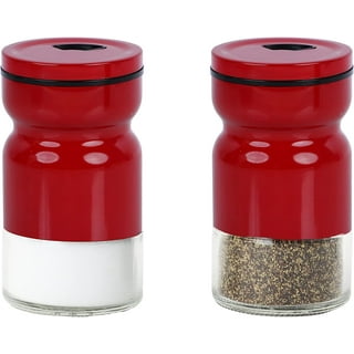 Wolfgang Puck Salt and Pepper Gravity Mills Set - Red