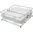 thumbnail image 1 of Servette Home Metal Chrome Napkin Holder with Flower Design, 1 of 6
