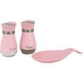 thumbnail image 1 of Servette Home Round Silicone Spoon Rest & 4oz Glass Salt and Pepper Shaker Set - Pink, 1 of 6