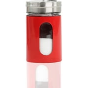 Servette Home Salt Pepper Shaker Retro Single Spice Jar Glass Red 1-Piece