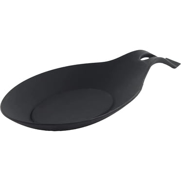 Servette Home Silicone New Spoon Rest for Kitchen Spoon Holder - Black