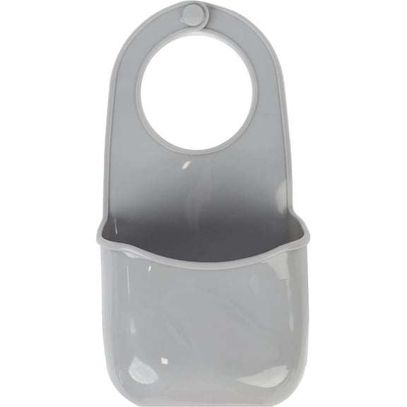 Servette Home Sponge Holder for Kitchen Sink, Grey PVC Hanging Sponge Caddy
