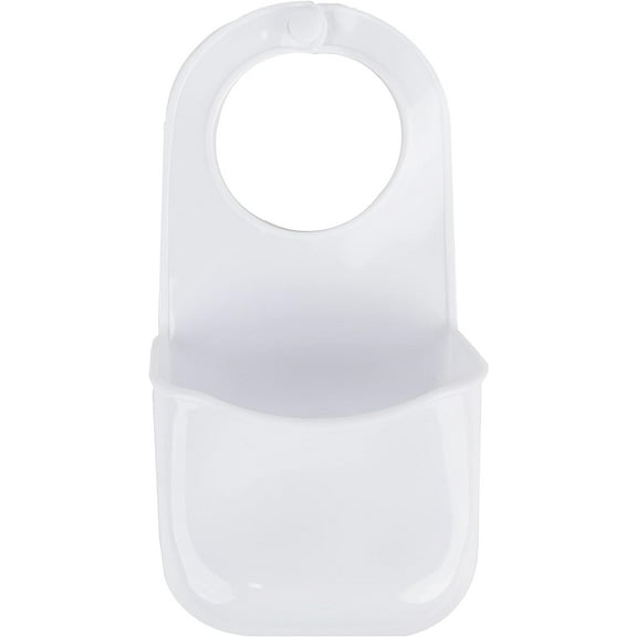 Servette Home Sponge Holder for Kitchen Sink, White PVC Hanging Sponge Caddy