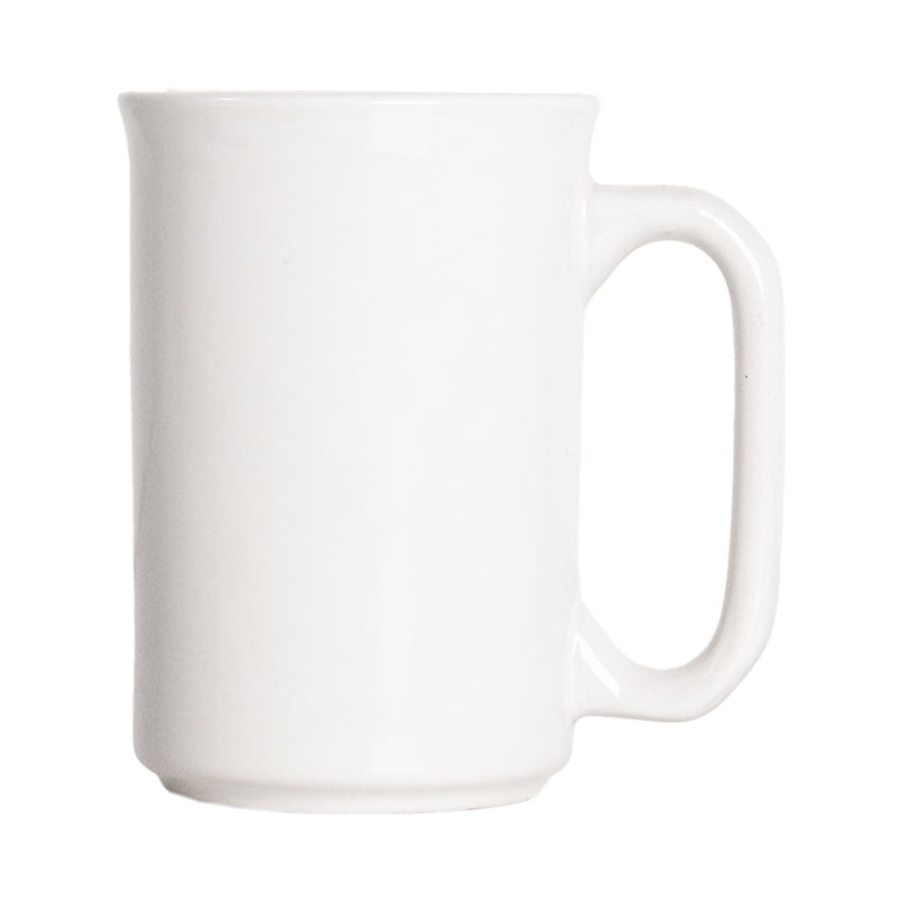 Servette Home White Ceramic 12oz Coffee Mugs