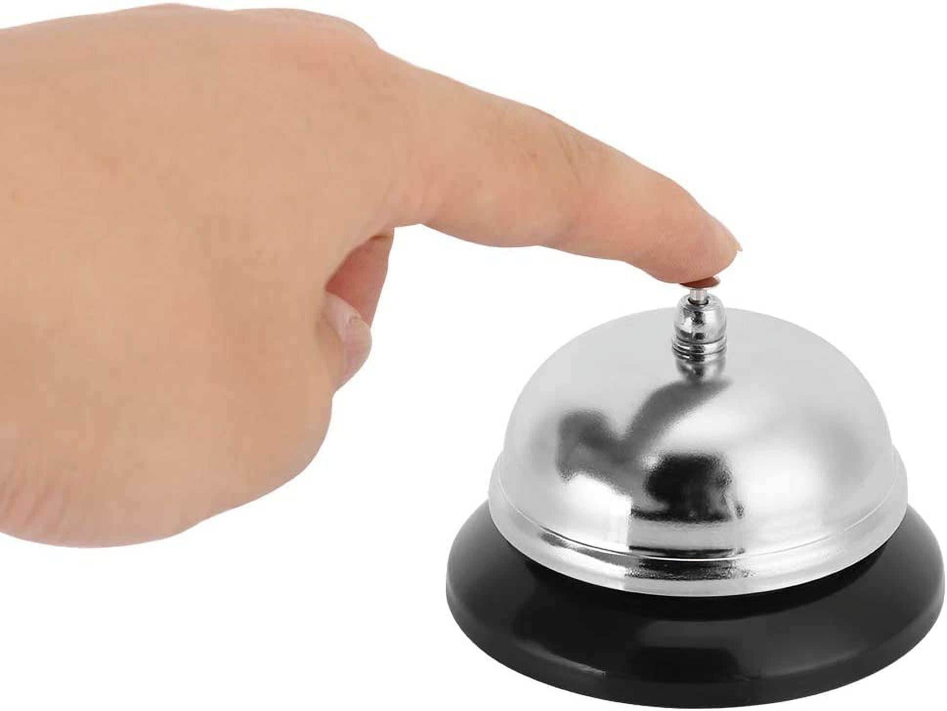 Service Bell, 3in Stainless Steel Silver Desk Call Bell for Office ...