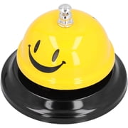 Service Bell, Classic Bell-Shaped Bright Durable Desk Bell Crisp for Bar/Diet Bar/Coffee Shop/Restaurant(Yellow)