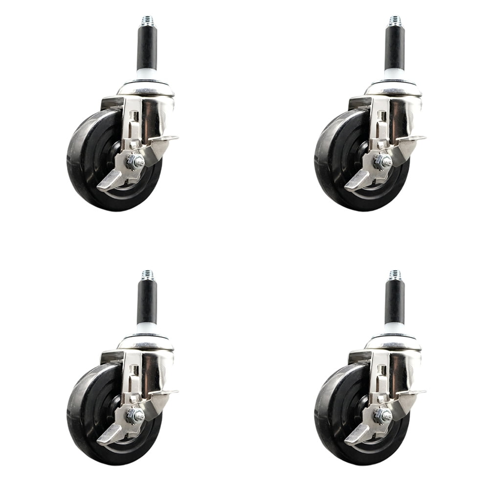 Service Caster Brand 4 Inch 316 Stainless Steel Light Duty Swivel