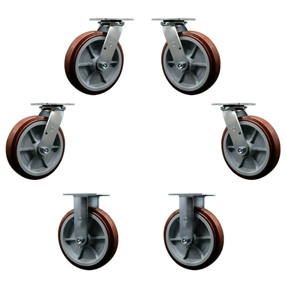 Service Caster Brand Replacement Caster Set Magliner Casters 130077 and 130078