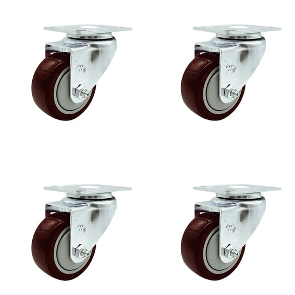 Service Caster Brand Replacement Set for SawStop MB-IND-000 Saw Mobile Base