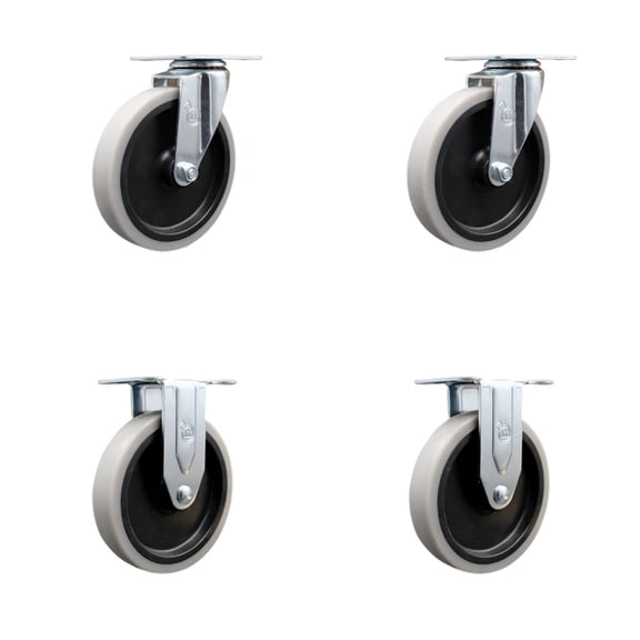 Service Caster Brand Replacement Set for Uline Casters H-2503CASKIT