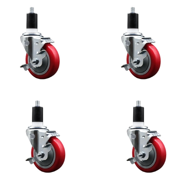 Service Caster Brand Replacement Set for Uline Worktable H-5746