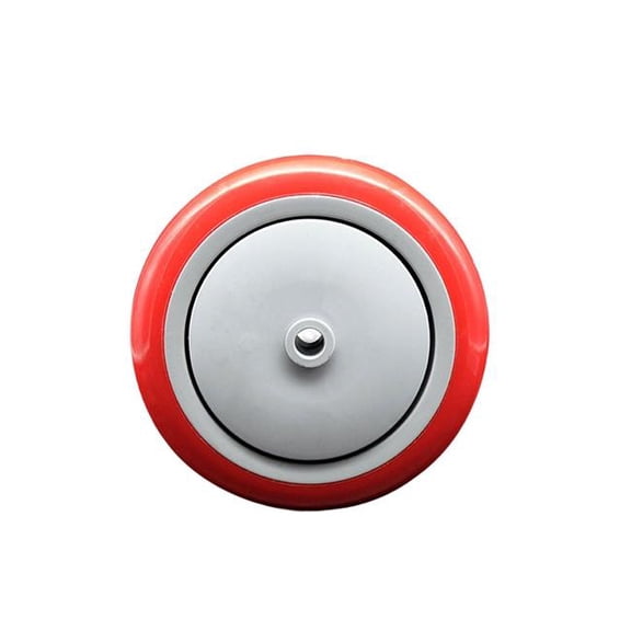 Service Caster GRA-SCC-PPUB514-RED-516 Replacement Wheel for Grainger Wheel 1KB29 26Y443 - 5 in. Red Polyurethane Wheel with Precision Ball Bearing - 0.31 in. Bore