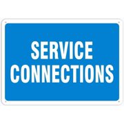 Service Connections Outdoor Street & Home Bar Club Kitchen Restaurant Wall Art Decor Plaque Signs 12X8Inch