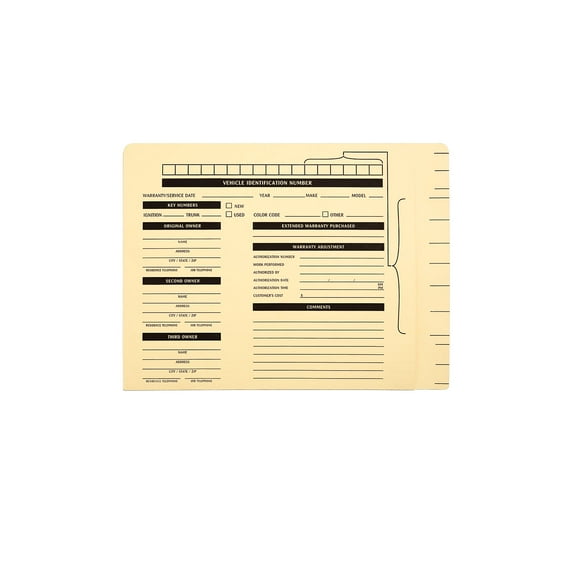 SSWBasics Service File Folders - Manila - Pack of 100