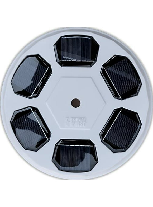 Solar Powered Flagpole Light - White