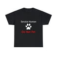 thumbnail image 1 of Service Human Do Not Pet with Paw Funny Dog T-Shirt, 1 of 3