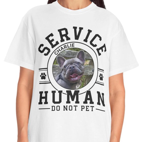 Service Human Live Preview Custom Your Dog, Personalized with Your Own Dog, ANANDHIS-Shirts
