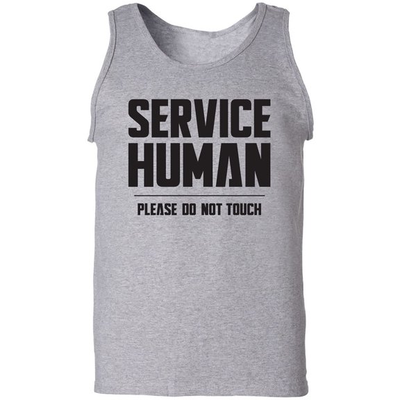 Service Human:Please Do Not Touch Adult Tank Top