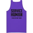 thumbnail image 1 of Service Human:Please Do Not Touch Neon Tank Top, 1 of 1
