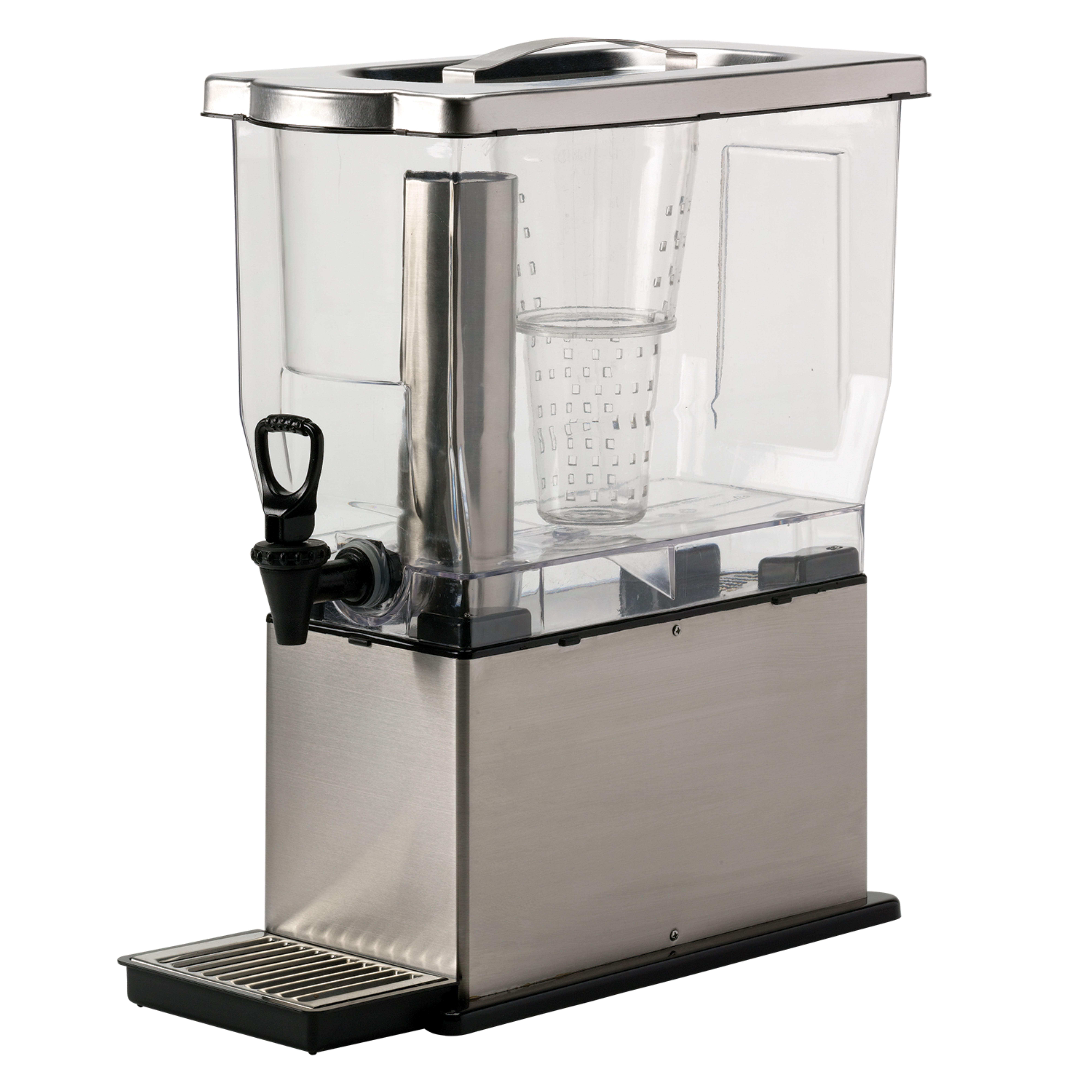 Service Ideas CBDT3SS Cold Beverage Dispenser, Rectangular, 3 Gallon, Silver