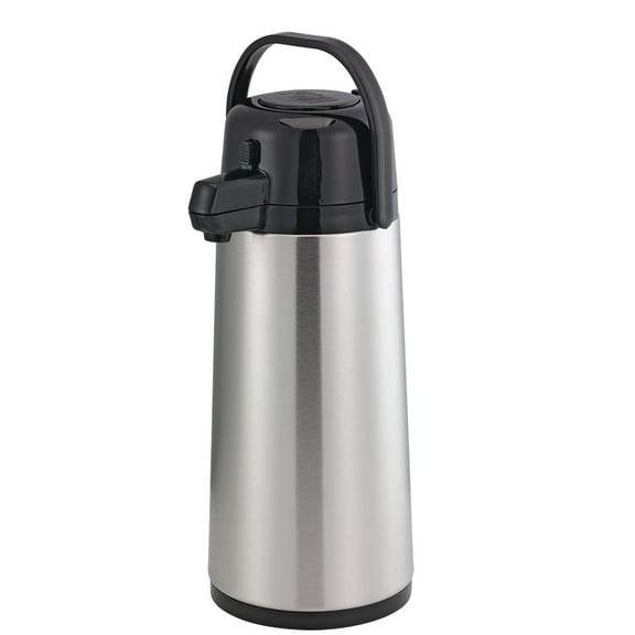 Service Ideas ECA19S Eco-Air Push Button Airpot, Glass Vacuum, 1.9 Liter, Stainless Exterior