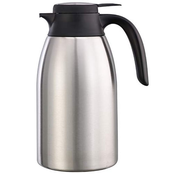 Service Ideas FCC16SS Flow Control Server, Stainless Steel/Black, 1.6 L