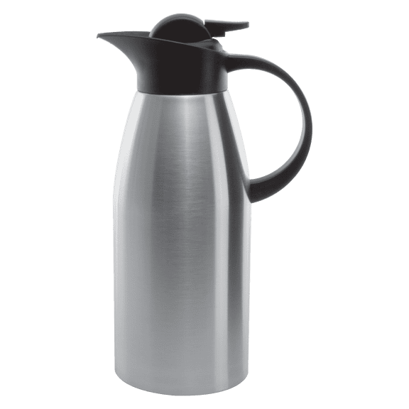 Service Ideas KVP1900 Stainless Touch Vacum Insulated Carafe, 1.9 Liter (64.2 Ounce) Brushed