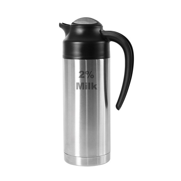 Service Ideas S2SN1002&percent;ET Steelvac 1 Liter 2% Milk Server