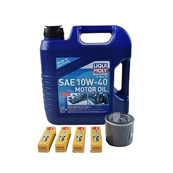 Service Kit with 10W-40 Oil Compatible with OEM Grade Yamaha FX Cruiser SVHO 2014-2019 Yamaha FX SVHO LTD 1800cc Supercharged 1.8L Oil Filter NGK LFR7A Spark Plugs PWC WSM 005-155