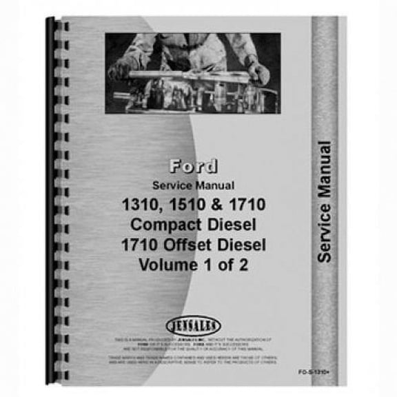 Service Manual fits Ford 1310 1510 1710
