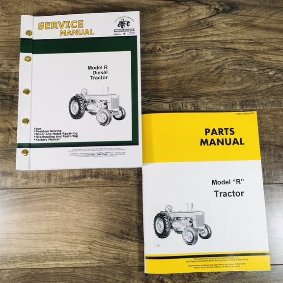 Service Manual For John Model R Diesel Tractor Repair Manual Parts Catalog Shop