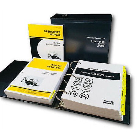 Service Parts Operators Manual Set John Deere 310A Tractor Loader Backhoe Shop