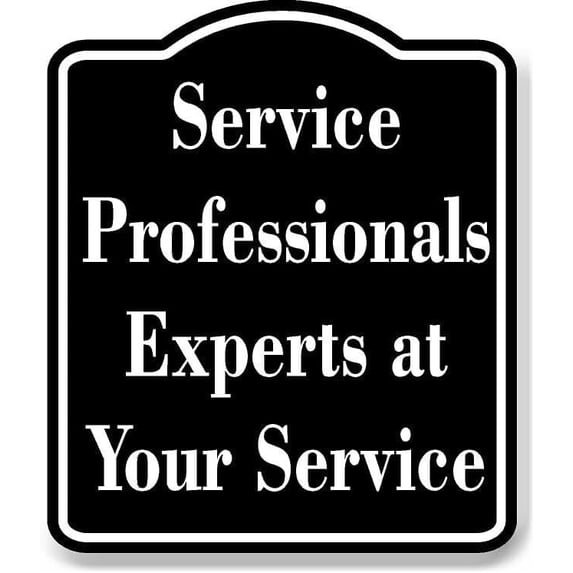 Service Professionals - Experts at Your Service BLACK Aluminum ...