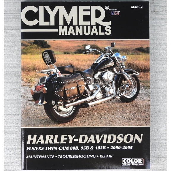 Service & Repair Manual for Harley Davidson FLS FXS Softail Fat Boy Night Train Springer 2000-2005