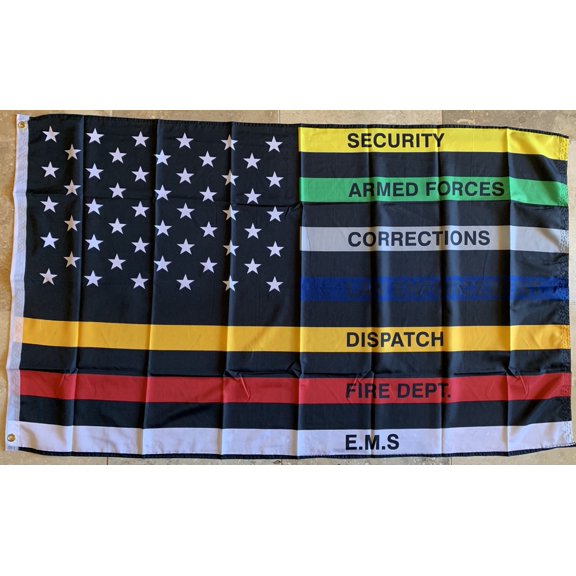 Service USA Memorial Flag - 3'X5' Rough Tex 100D