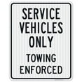 thumbnail image 1 of Service Vehicles Only Sign, 24x30 Reflective Aluminum EGP, 1 of 1