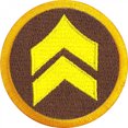 thumbnail image 1 of Service Wilderness Scout Merit Badge Iron on Patch, 1 of 2