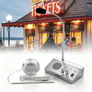 KOQICALL Dual-Way Window Speaker Intercom System with Microphone and Speaker - Talk through glass intercom for Business, Bank, Ticket Window
