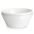 thumbnail image 1 of Serving  105 Oz Large Salad Set Of 2 Porcelain White For Kitchen Deep Soup Pho And Fruit Ceramic Partywave Safe Series Regular, 1 of 7