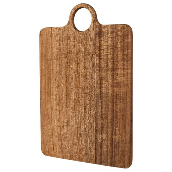 Serving Board with Handle, Wooden Cutting Chopping Board for Meat, Vegetables, Bread, Charcuterie, Food Serving Tray for Kitchen Appetizers