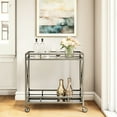 thumbnail image 1 of Serving Cart | Designed for Bar and Lounge Areas | 5mm Mirrored Surface and Open Compartments | Resolves Storage and Movement Difficulties, 1 of 5