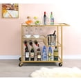 thumbnail image 1 of Serving Cart | For Wine and Tableware Display in Dining Areas | Metal Frame and 3mm Ply Shelves | Solves Dining Area Storage Problems, 1 of 4