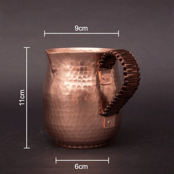 Serving Pitcher Tea Cup Dishwasher Pitcher with Handle for Home, Copper, 580ml/800ml